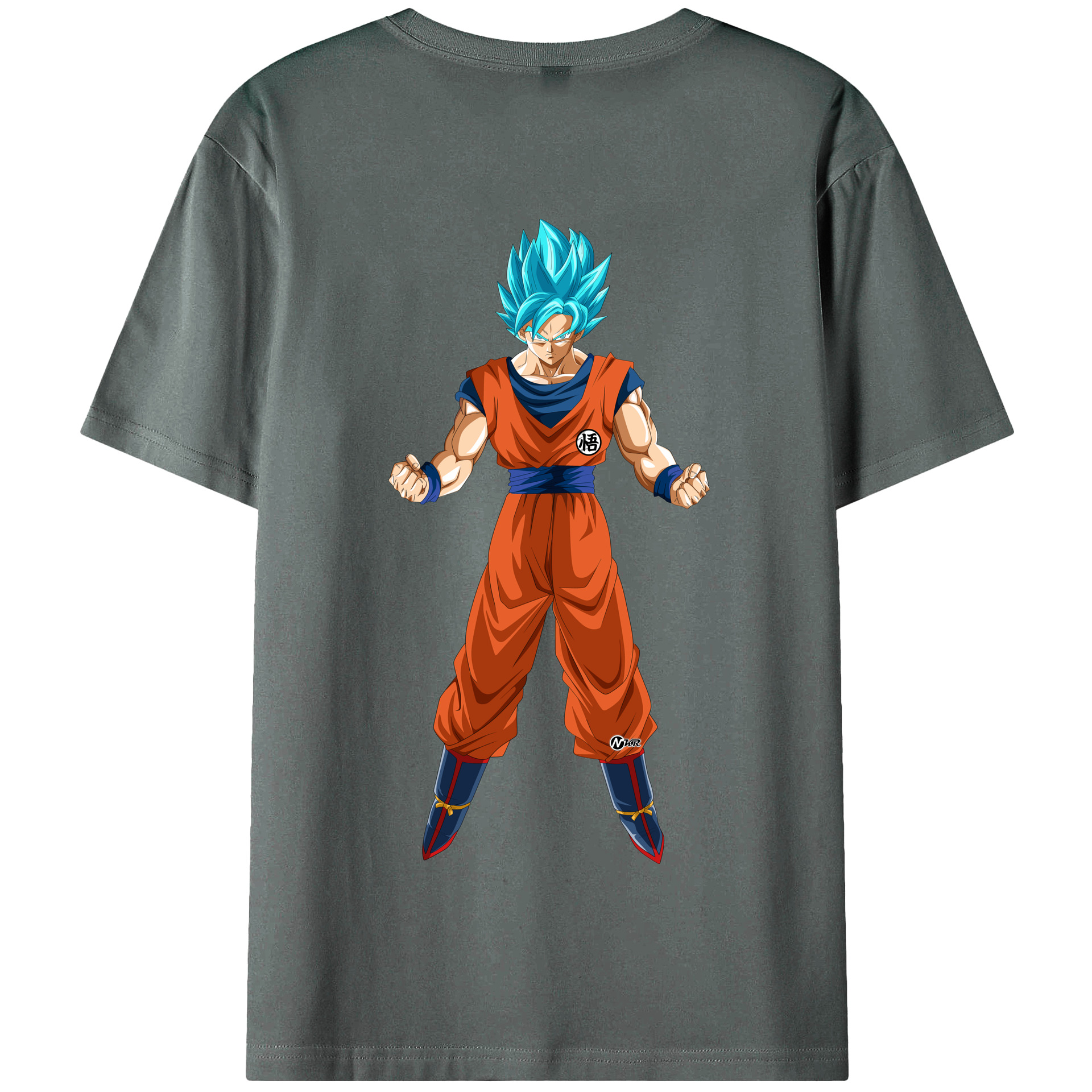 （画像用） ドラゴンボール 孫悟空（そん ごくう）Son Goku カカロット DRAGON BALL Kakarotto 綿100％半袖Tシャツ（背面プリント）